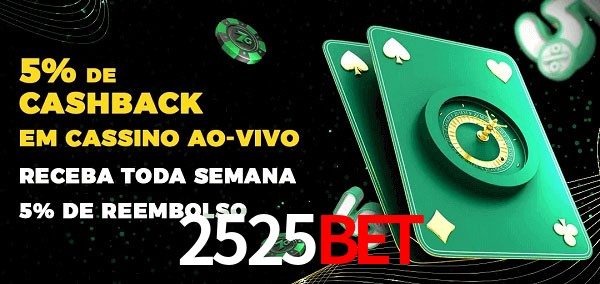 Promoções do cassino ao Vivo 2525BET